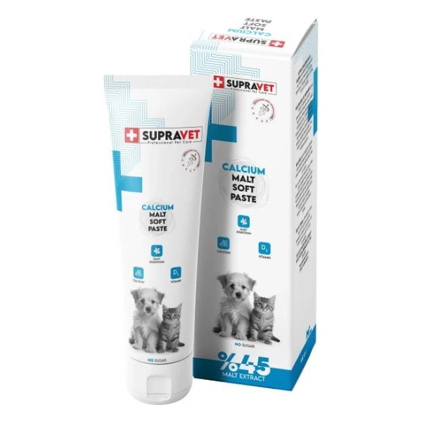 Supravet Calcium Kedi ve Köpekler Için Kalsiyum Malt Paste 100 gr Diğer Fiyatı
