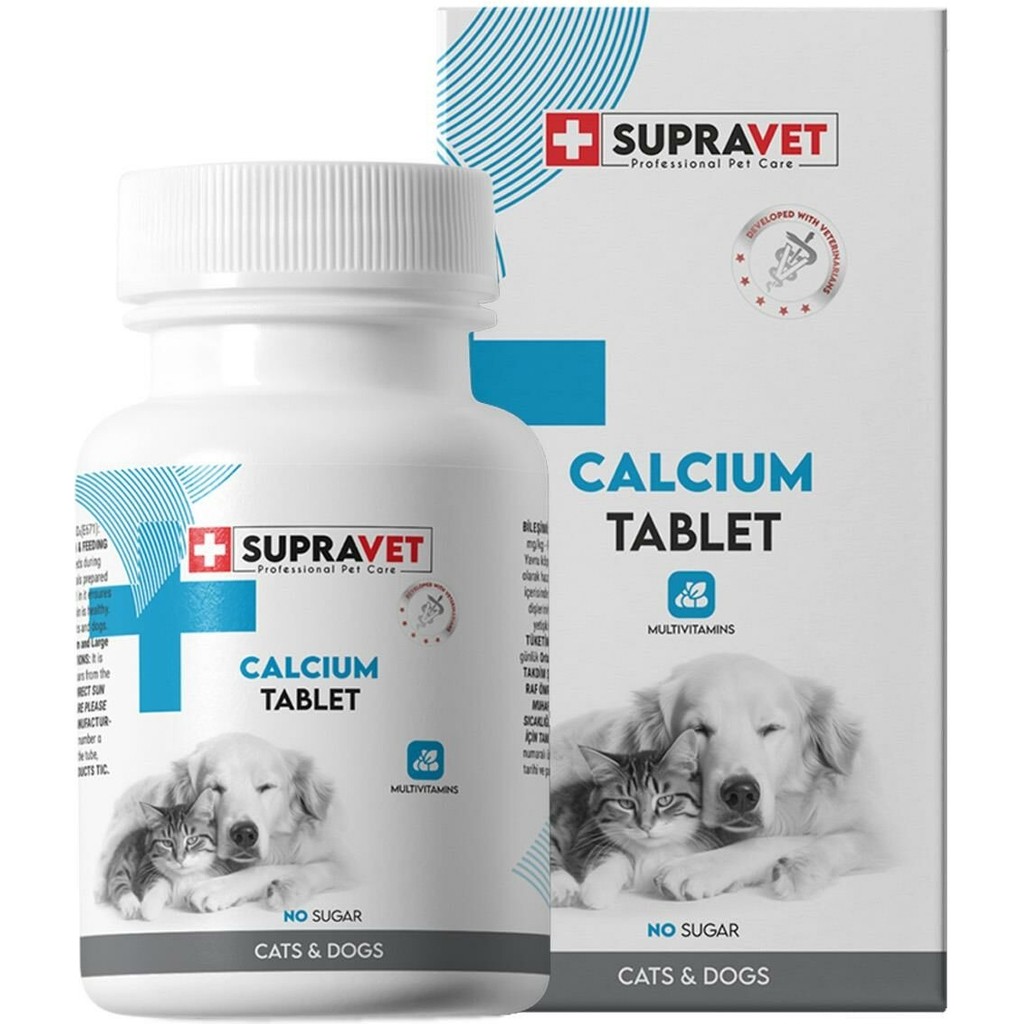 Supravet Calcium Kedi ve Köpekler Için Kalsiyum Tablet 75 Adet Evcil Hayvan Ürünleri Fiyatı