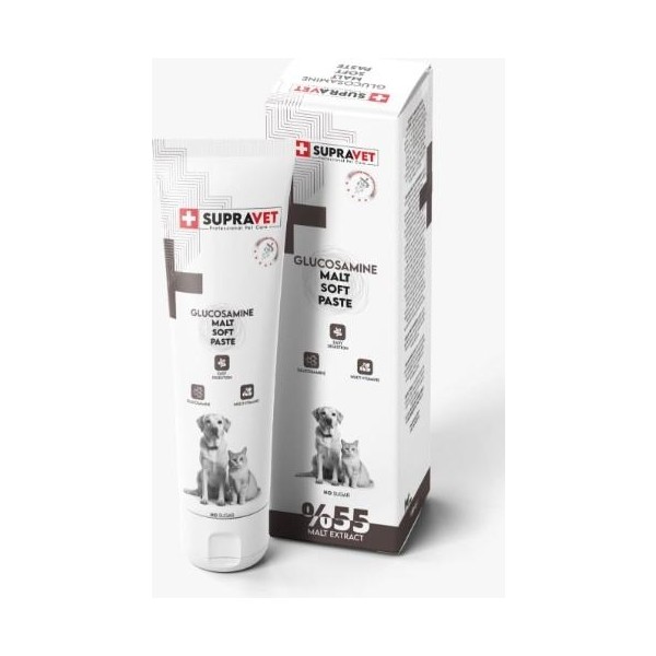 Supravet Glucosamine Kedi ve Köpek ve Kas Destekliyici Malt Paste 100 gr - 1 Adet - Gri Evcil Hayvan Ürünleri Fiyatı