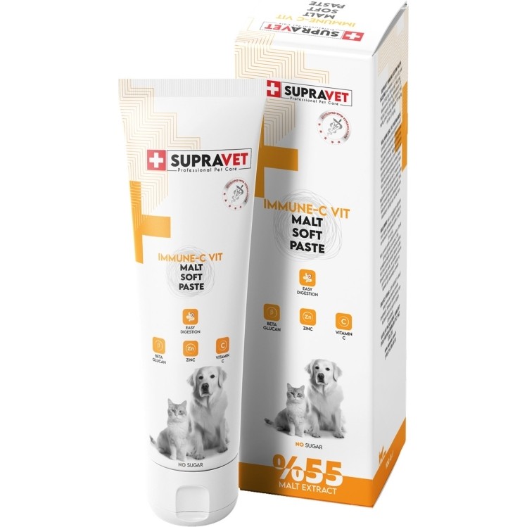Supravet Immune C Kedi ve Köpek Bağışıklik Güçlendirici Malt Paste 100 gr Evcil Hayvan Ürünleri Fiyatı