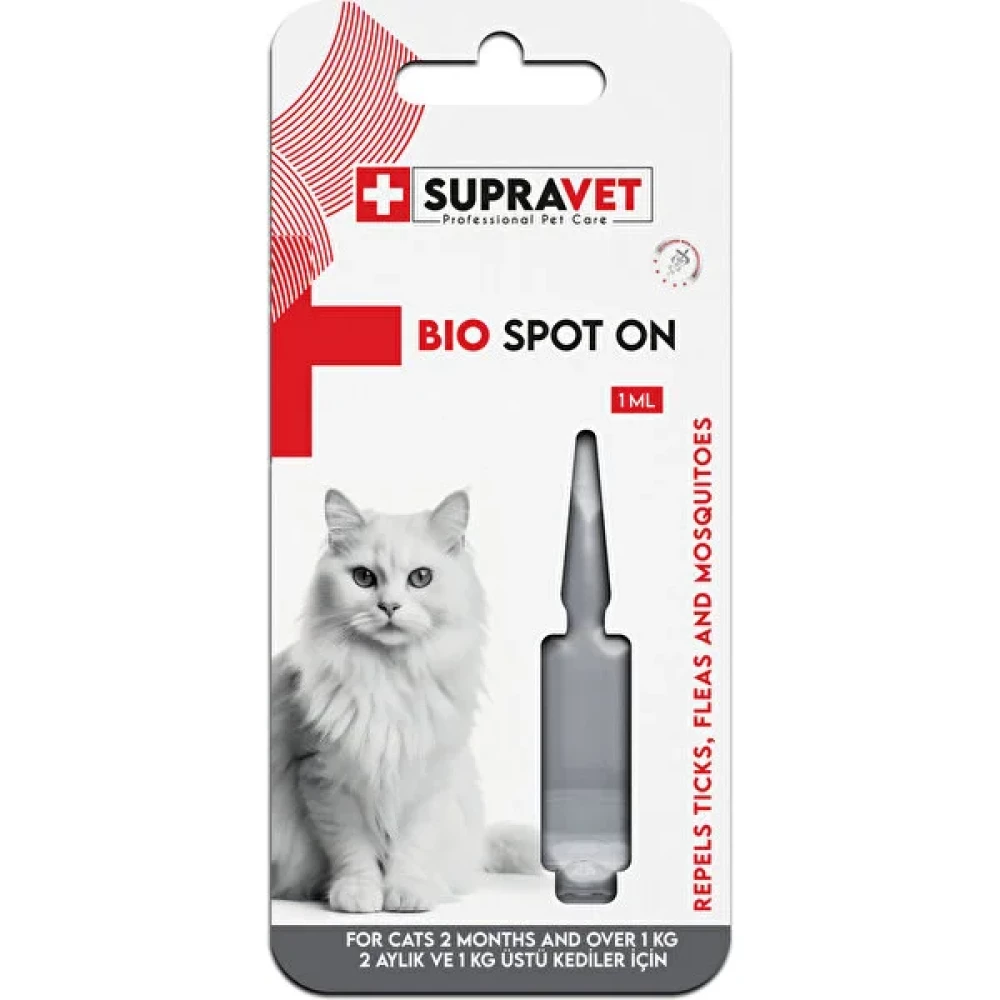 Supravet Kedi Deri ve Tüy Bakım Yağı; Bit Pire Kene Dış Parazit Uzaklaştırıcı 1 ml Evcil Hayvan Ürünleri Fiyatı