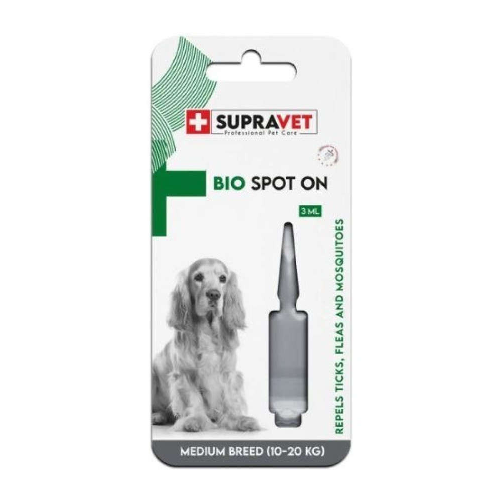 Supravet Orta Irk Köpek Deri ve Tüy Bakım Dış Parazit Bitkisel Damla Medium Breed 3 ml Evcil Hayvan Ürünleri Fiyatı