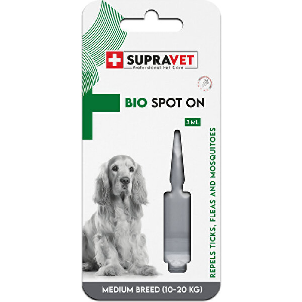 Supravet Orta Irk Köpek Deri ve Tüy Bakım Ense Yağı; Bit Pire Kene Dış Parazit Bitkisel Damla 3 ml Evcil Hayvan Ürünleri Fiyatı