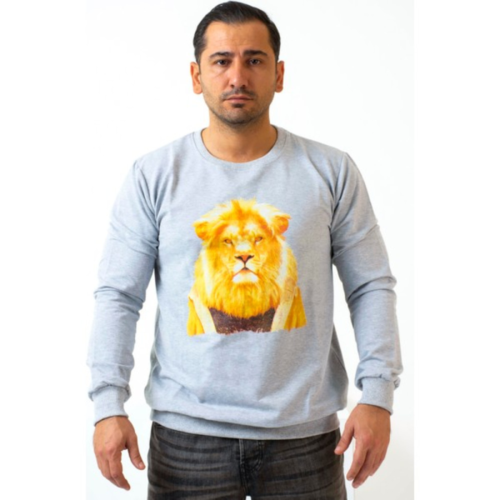 Supremacy Aslan Baskılı Sweatshirt Eşofman Üst Erkek Eşofman Fiyatı
