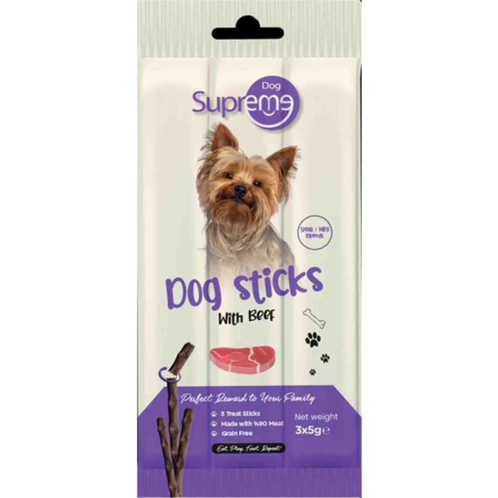 Supreme Dog Sığır Etli Köpek Ödül Çubuğu 3 x 5 gr Evcil Hayvan Ürünleri Fiyatı