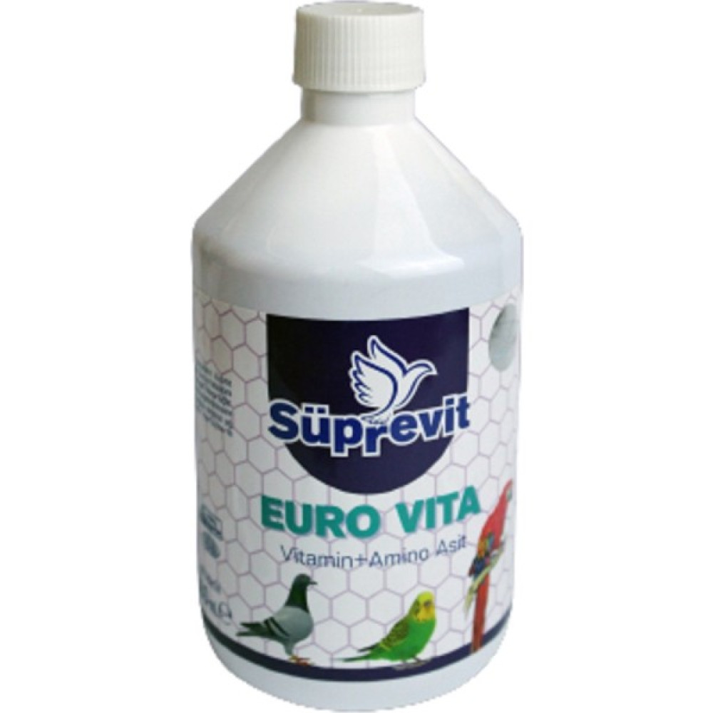 Süprevit Euro Vita 500 ml - Vitamin + Amino Asit Tüm Kanatlı Hayvanlar Için - 500 ml. Evcil Hayvan Ürünleri Fiyatı