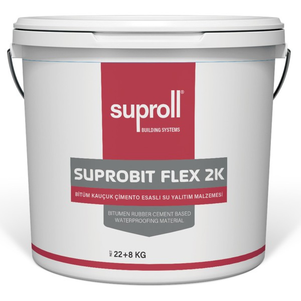 Suproll Suprobıt Flex 2k Bitüm Kauçuk Su Yalıtım Malzemesi - 1 Adet Dış Cephe Yalıtım Malzemeleri Fiyatı