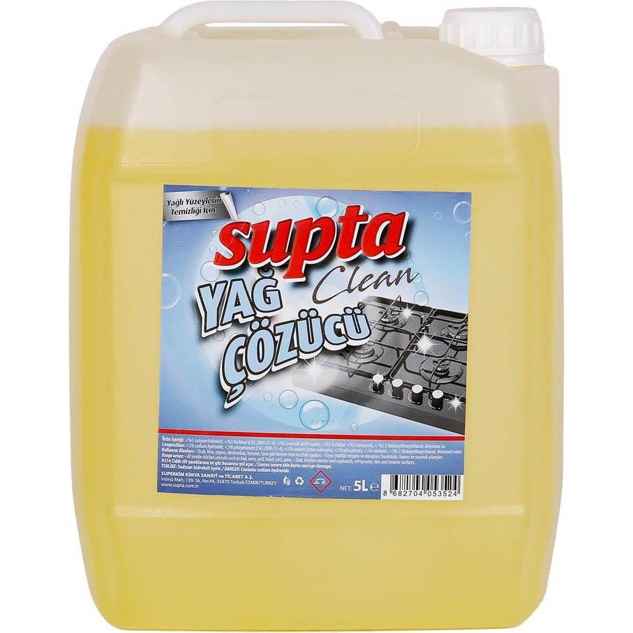 Supta Sıvı Yağ Çözücü 5 Litre - 5 lt Deterjan ve Temizlik Ürünleri Fiyatı