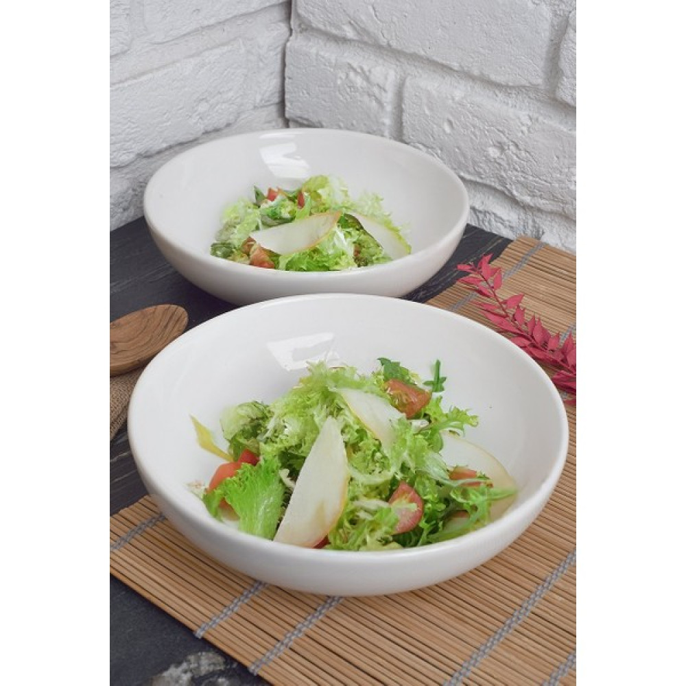 Şura Mutfak Modern 2'li Salata Kasesi 21CM - Beyaz Kase Fiyatı