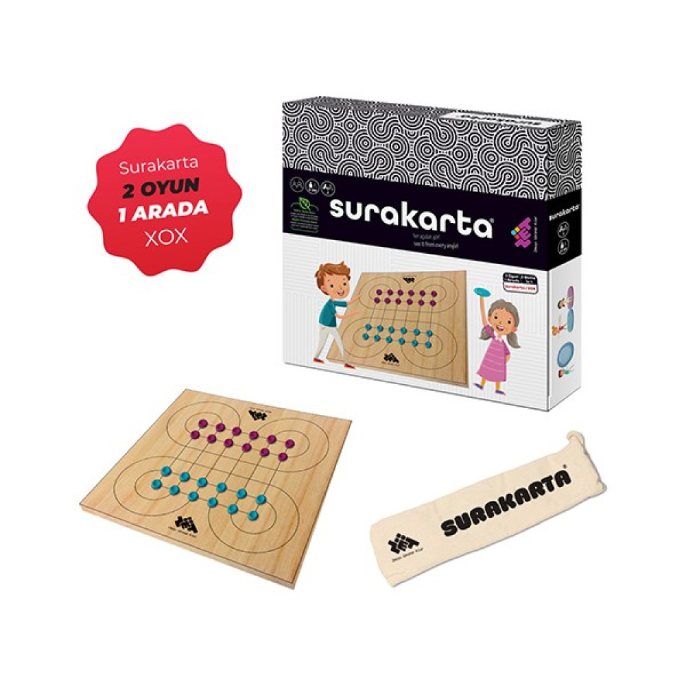 SURAKARTA & XOX (2 Oyun 1 Arada) Ahşap Zeka ve Strateji Oyunu 5+ Yaş 2 Oyuncu Oto Boyaları Fiyatı