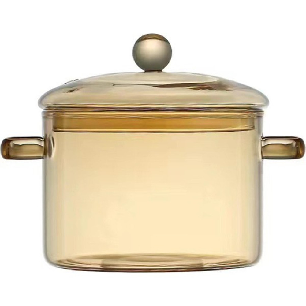 Surjion Çorba Pot Isıya Dayanıklı Cam Tencere Gıda Tahılları Için Sıcak Tencere 1.9l (Yurt Dışından) - Sarı - ------ Tencereler Fiyatı