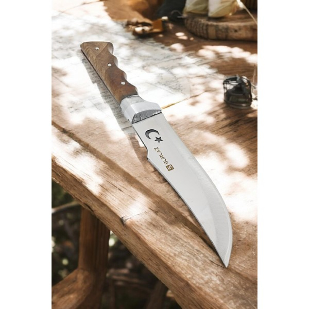 SürLaz Ay Yıldız Seri Kamp Bıçağı Outdoor Bıçak Isme Özel 28 Cm. Kılıf Hediyeli Oto Boyaları Fiyatı