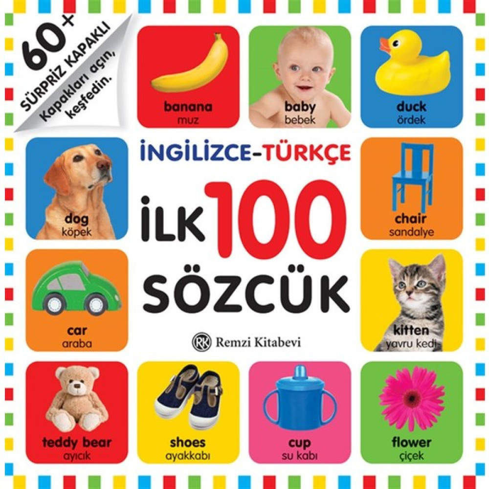 Sürpriz Kapaklı İngilizce Türkçe İlk 100 Sözcük Zihinsel Gelişim Kitapları Fiyatı