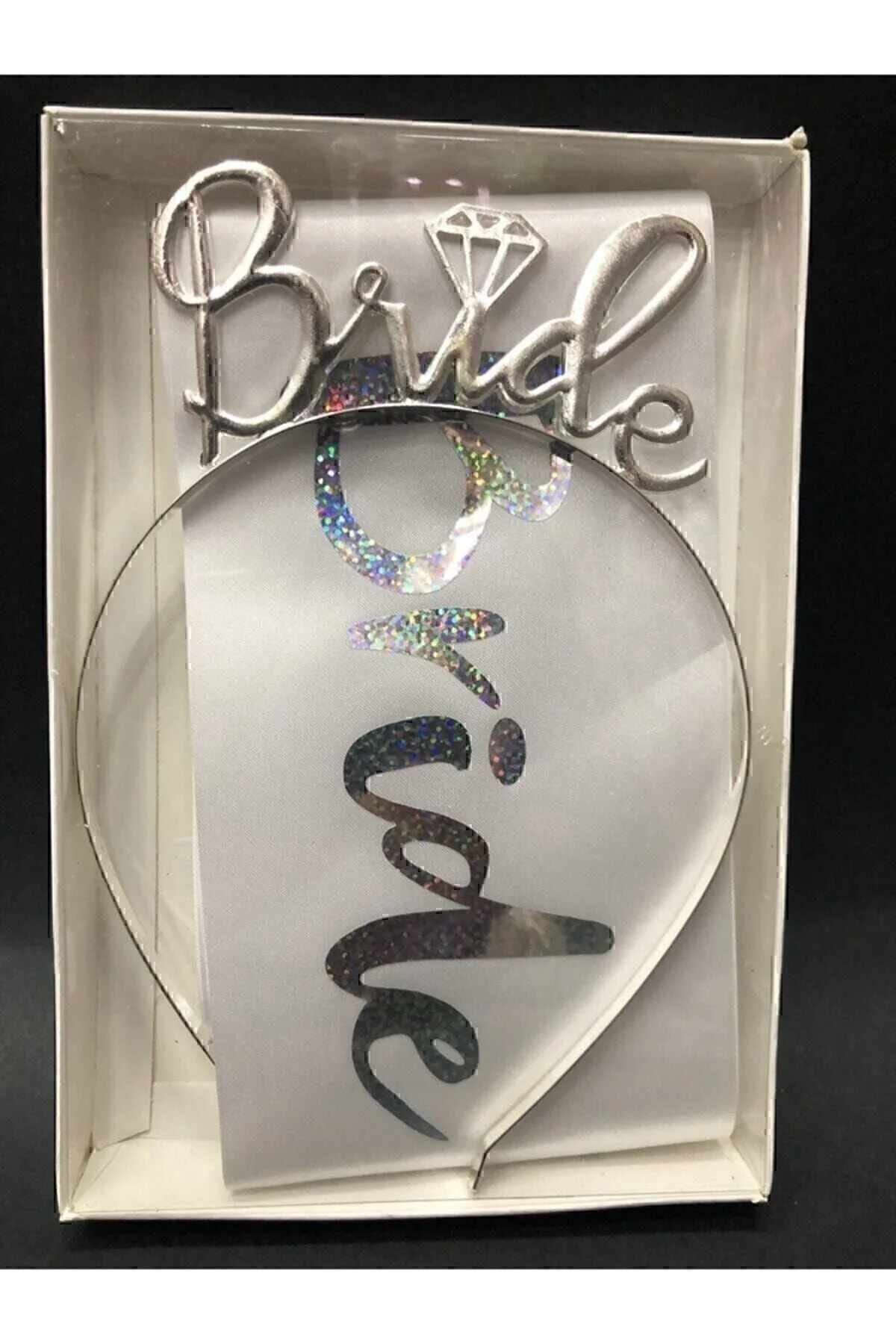 sürpriz organizasyon Gümüş Bride Taç Ve Kuşak Seti Bride To Be" Yaş Günü & Parti Fiyatı