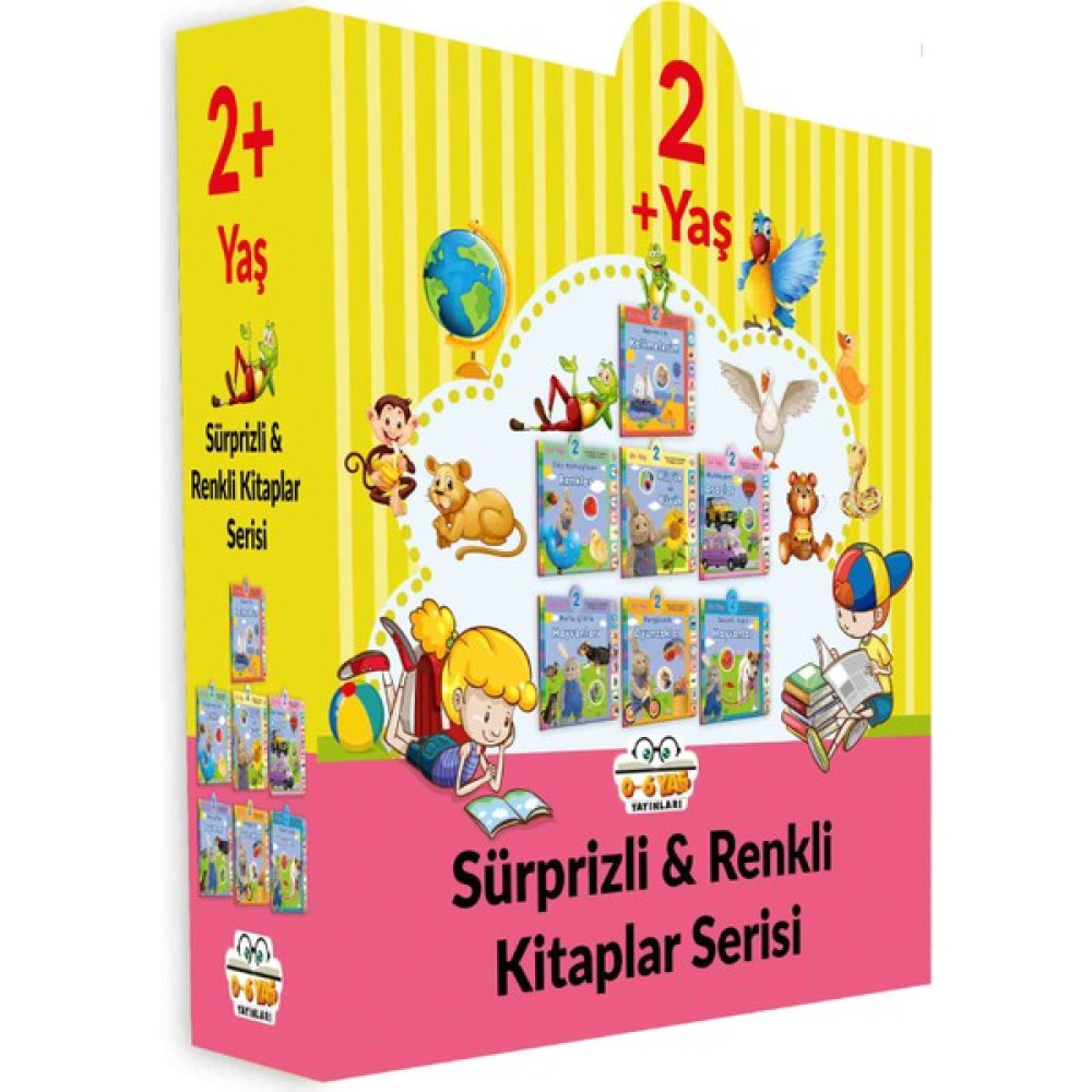 Sürprizli ve Renkli Kitaplar Seti - 7 Kitap (2+Yaş) Okul Öncesi Eğitici & Öğretici Kitaplar Fiyatı