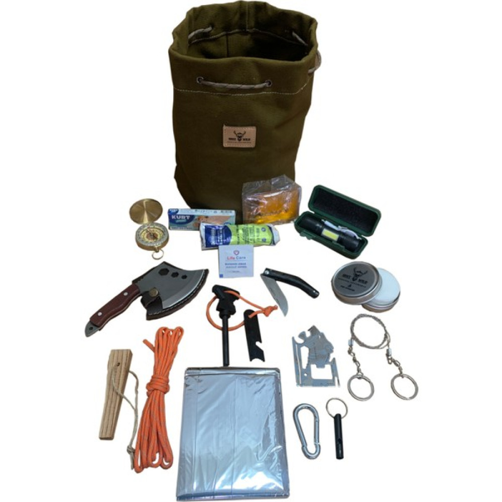 Survival Kit, Hayatta Kalma Ekipmanları, Acil Durum Çantası, Afet - Deprem Çantası Kamp Malzemeleri Fiyatı