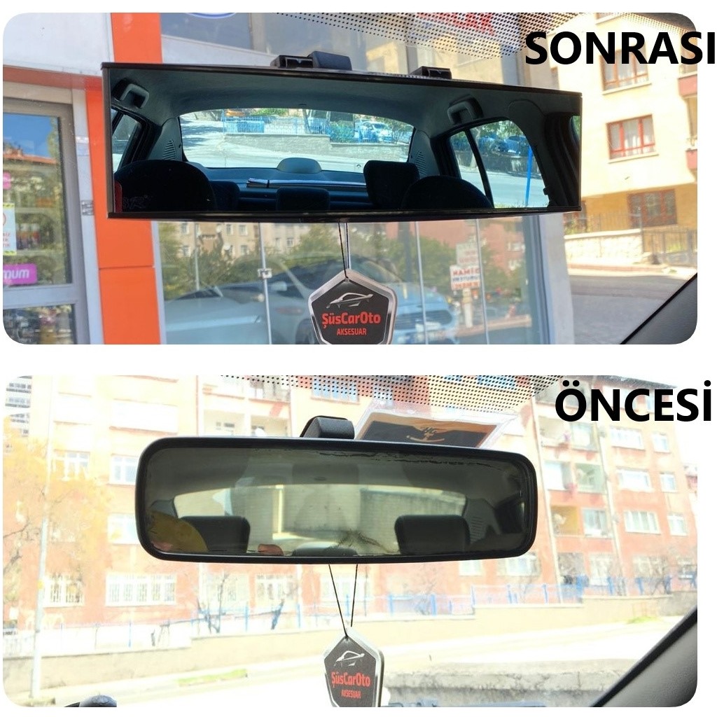 ŞüsCarOto Aksesuar 3r Bombeli Makaslı Geçmeli Karartmalı Iç Ilave Ayna Mavi Renkli Ayna 270 mm Araba & Motorsiklet Aksesuarı Fiyatı