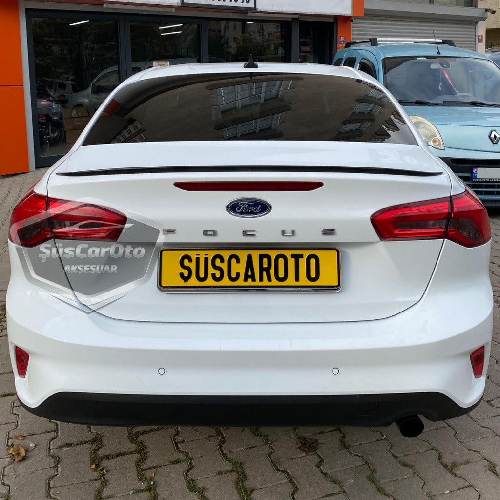 ŞüsCarOto Aksesuar Ford Focus 4 2018 ve Sonrası Sedan Uyumlu Bagaj Üstü Spoiler Bagaj Çıtası Piano Black Parlak Siyah Araba & Motorsiklet Aksesuarı Fiyatı