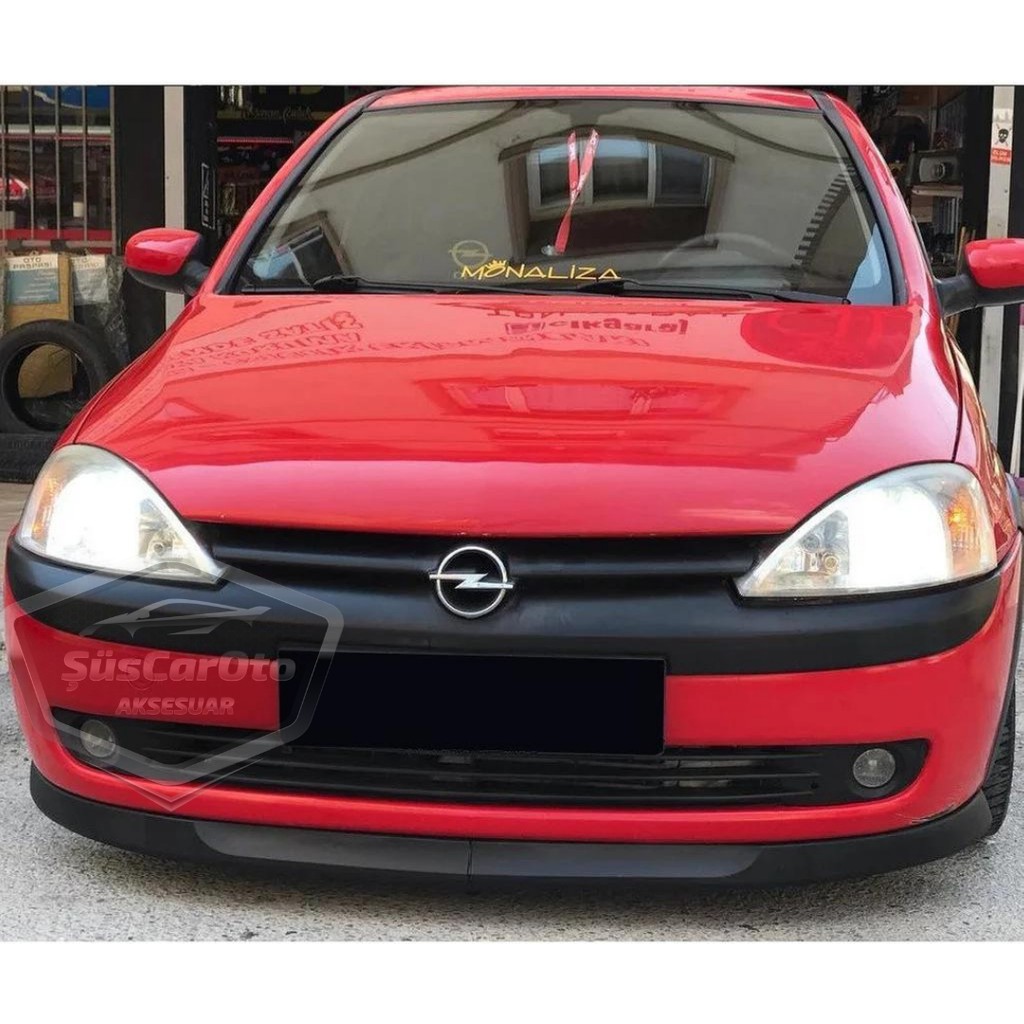 ŞüsCarOto Aksesuar Opel Corsa C 2000-2006 Uyumlu Üniversal Astra H Lip Esnek Ön Lip 2 Parça Tampon Altı Dil Karlık Ön Ek Araba & Motorsiklet Aksesuarı Fiyatı