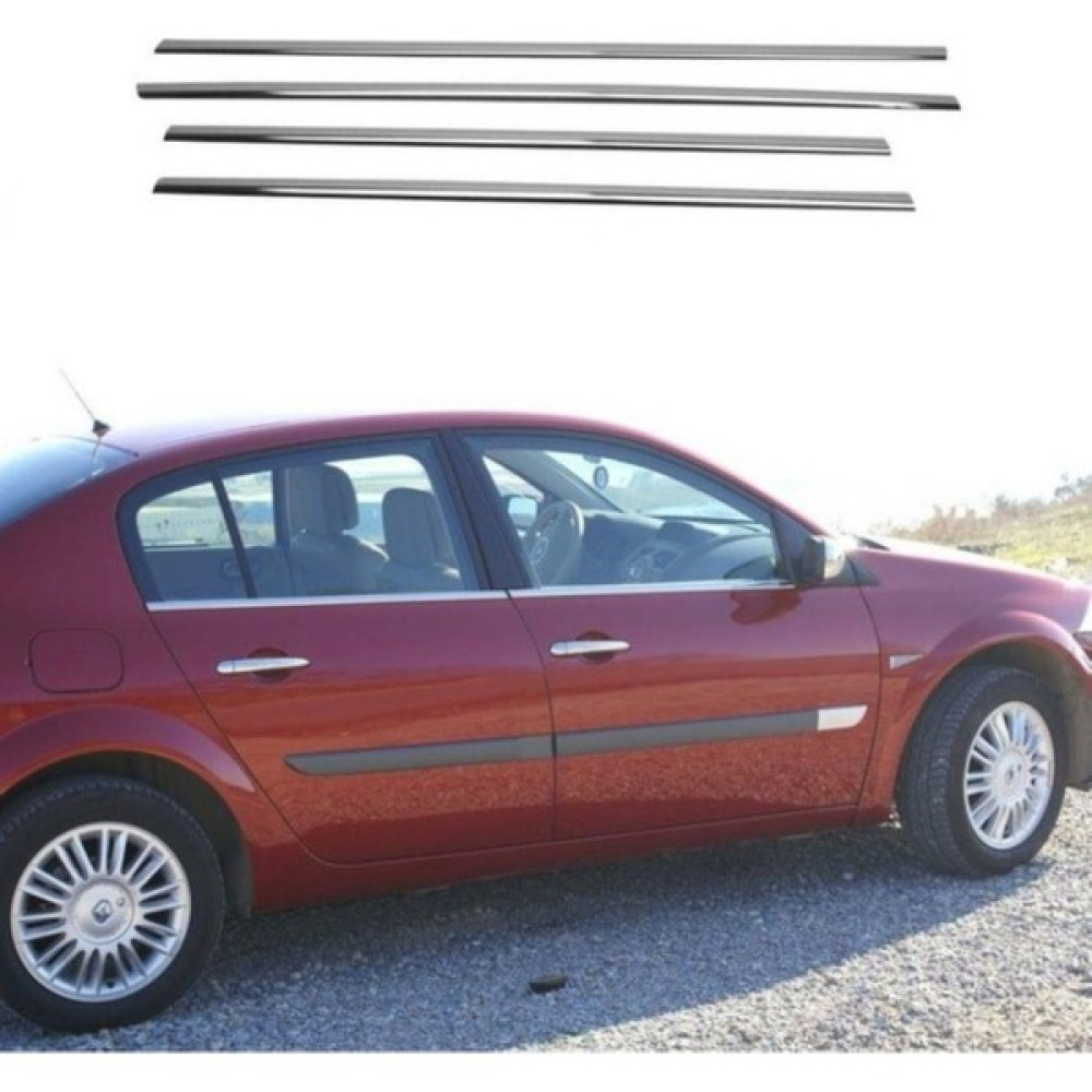 ŞüsCarOto Aksesuar Renault Megane 2 Sedan 2004-2010 Krom Cam Çıtası 4 Kapı 4 Parça Paslanmaz Çelik Oto Dış Aksesuar & Yedek Parça Fiyatı
