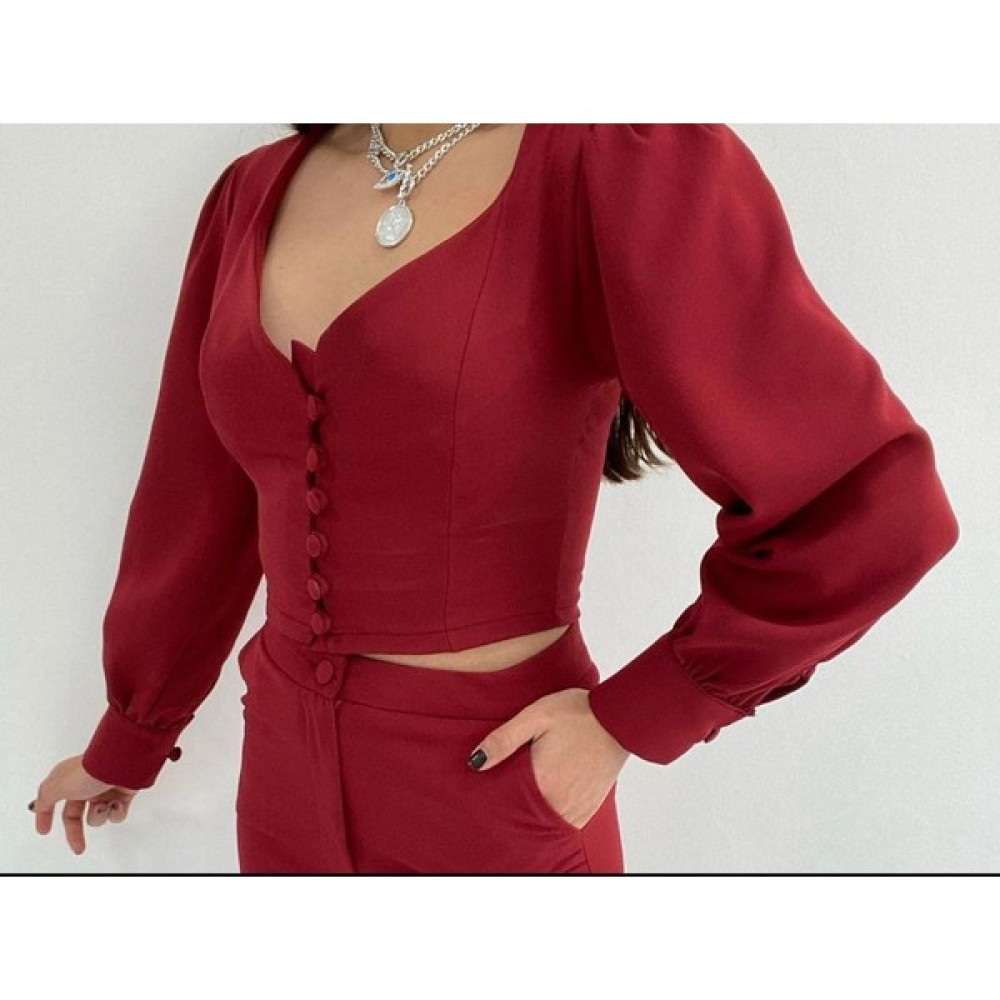 Susee Moda Düğme Detaylı Kruvaze Yaka Ikili Takım Elbise Elbise Fiyatı