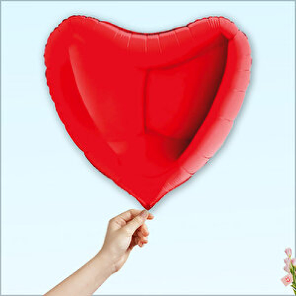 SüSLe Bebek ve Parti Kalp Folyo Balon, 60cm - Kırmızı Yaş Günü & Parti Fiyatı