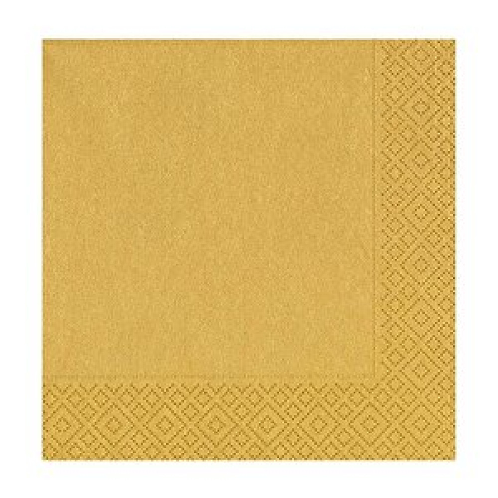 SüSLe Bebek ve Parti Peçete, Altın - 33 X 33 Cm - 20 Adet Yaş Günü & Parti Fiyatı