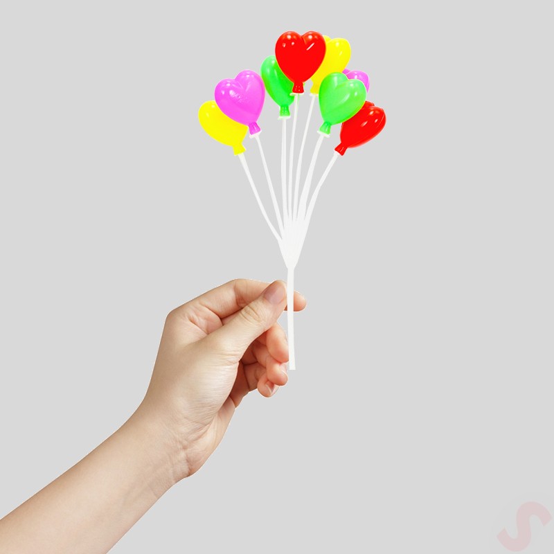Süsle Bebek ve Parti Plastik Minyatür 8'li Demet 17cm Teraryum Obje - Kalp Bitki Fiyatı