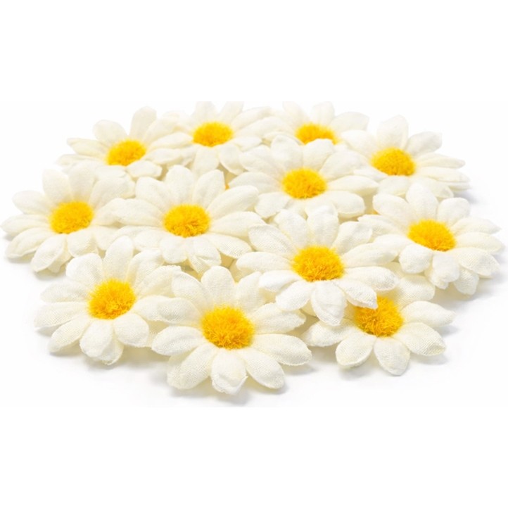 Süsle Bebek ve Parti Yapay Papatya Çiçek Kafası 4 cm x 20 Adet - Beyaz - Renkli Diğer Fiyatı