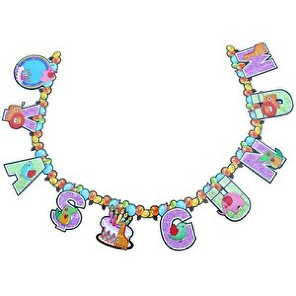 SüSLe Bebek ve Parti Yaş Günüm, Simli Banner Yazı - 2,00 Mt Yaş Günü & Parti Fiyatı