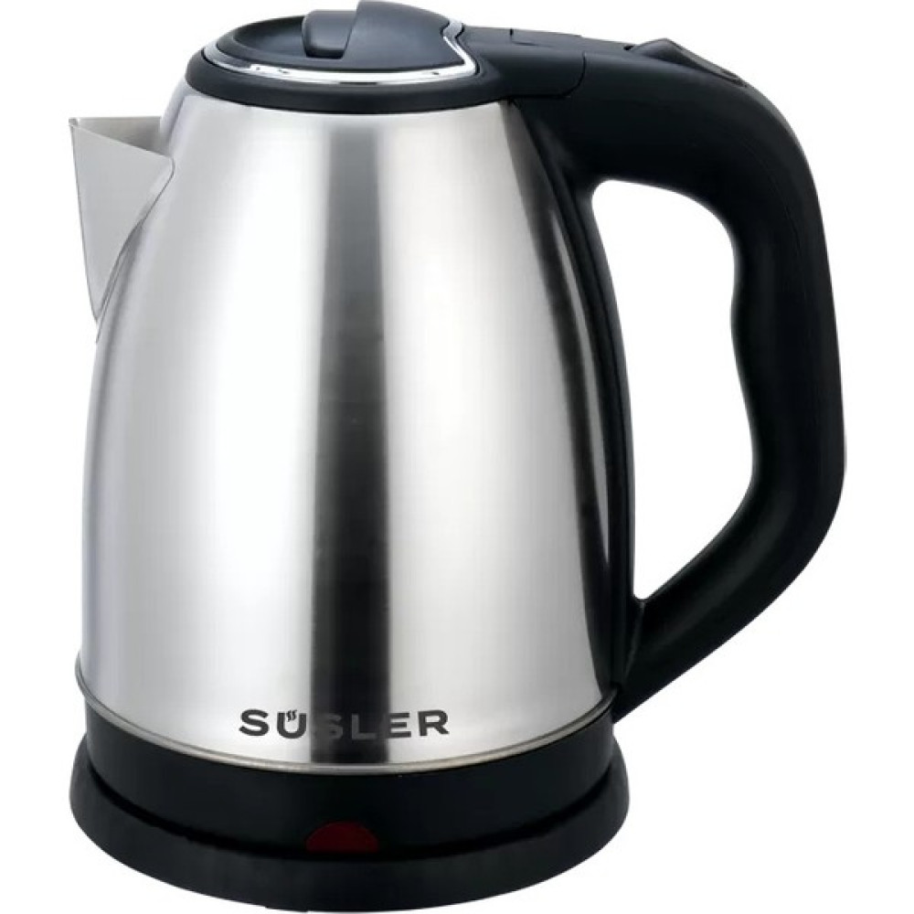 Süsler Spring Inox Keetle Süsler SS-4110 Çelik Su Isıtıcı 1,8 Litre 2 Yıl Garanti 1500 W - Siyah - Gri Su Isıtıcıları / Kettle Fiyatı
