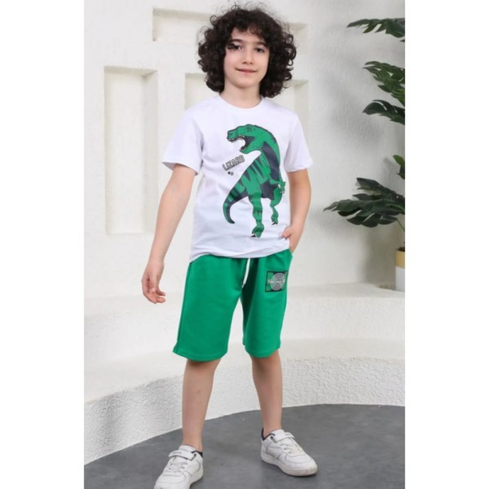 Süslü Kids Erkek Çocuk Yazlık Şortlu Takım Erkek Çocuk Giyim Takımı Fiyatı