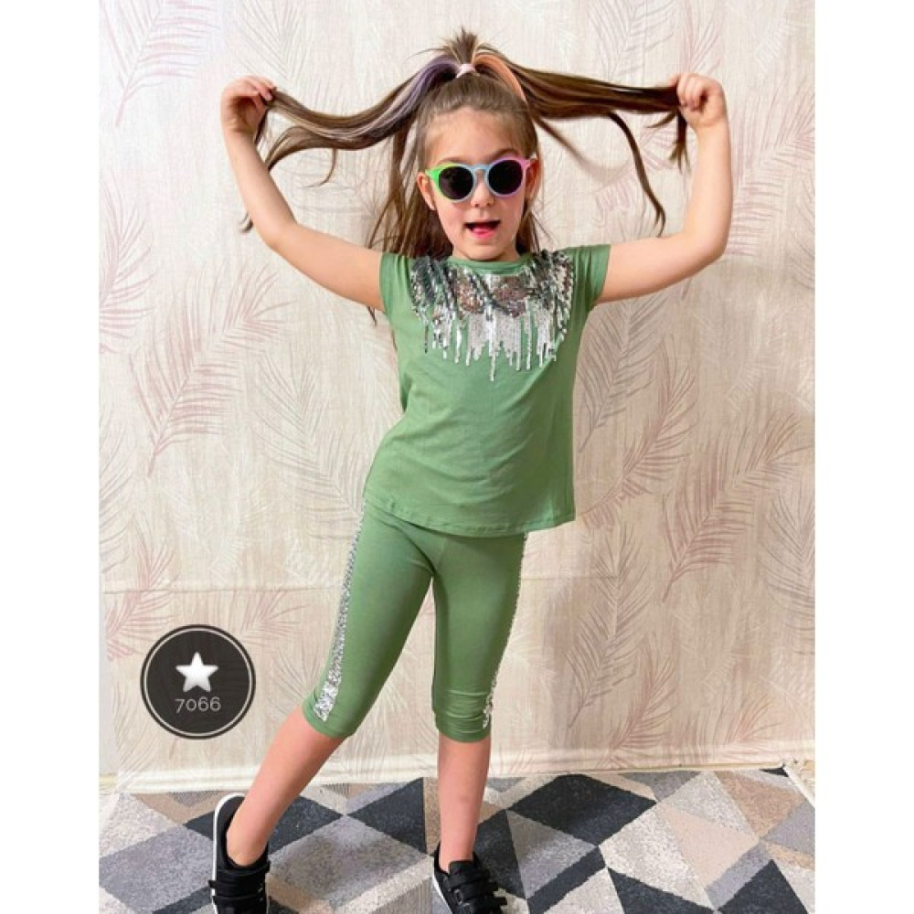 Süslü Kids Pullu Taytlı Kız Çocuk Takım Kız Çocuk Giyim Takımı Fiyatı
