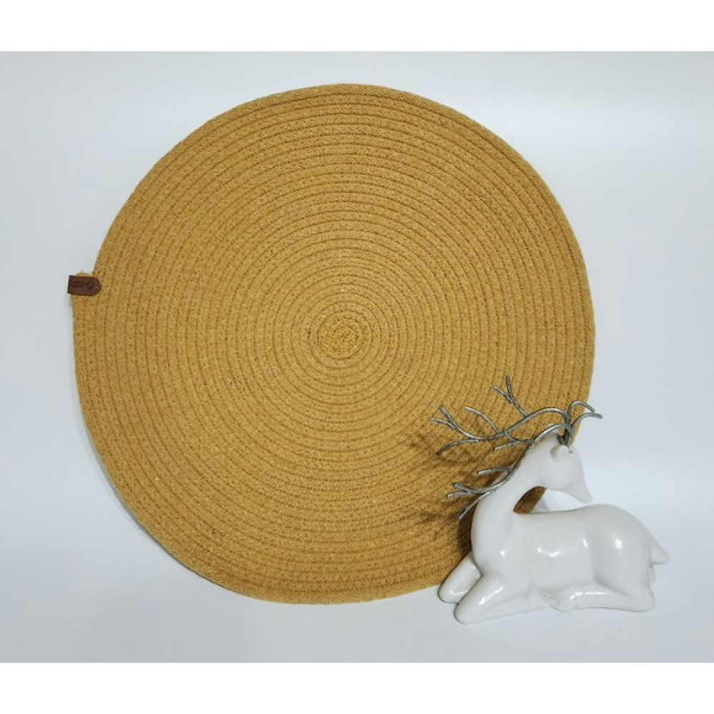 SÜSSLÜDÜŞLER Trend Model Pamuk Halat Supla Amerikan Servis - 33 x 33 cm - Hardal Amerikan Servis Fiyatı