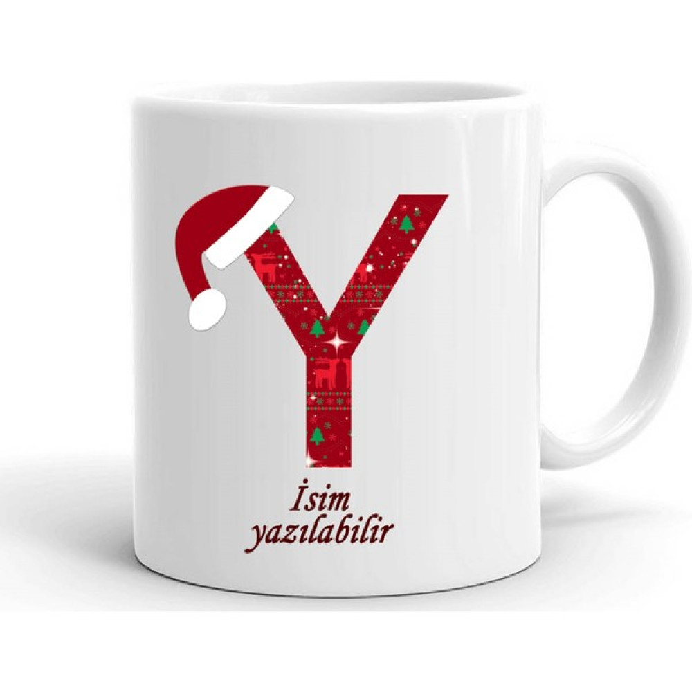 SÜSSLÜDÜŞLER Yeni Yıl Özel Şapkalı Y Harf Kişiye Özel Kupa Bardak Oto Boyaları Fiyatı