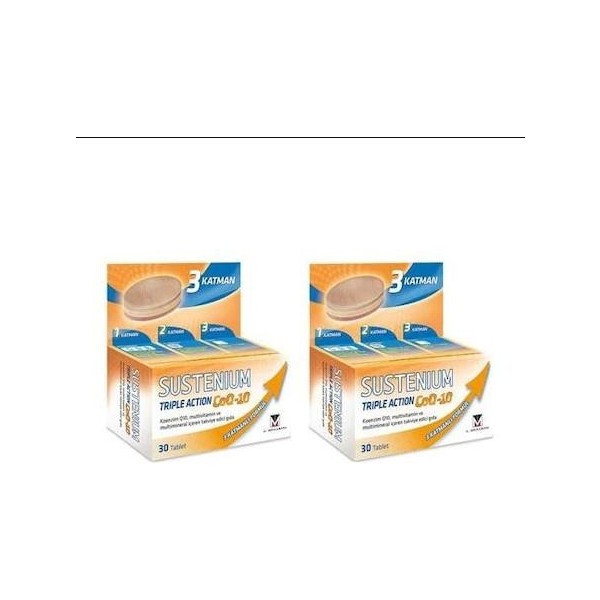 Sustenium Triple Action Coq 10- 30 Tablet 2'li Paket Diğer Fiyatı