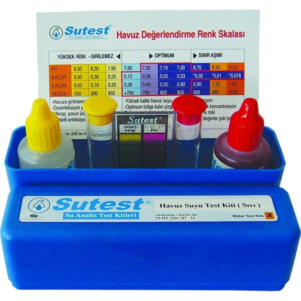 Sutest Havuz Suyu Test Kiti (Sıvı) Oto, Bahçe, Yapı Market Fiyatı