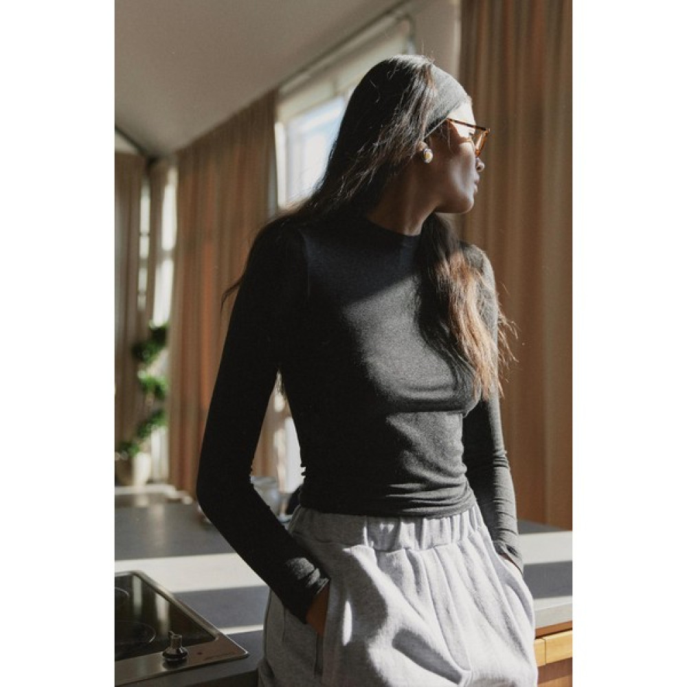 Suud Collection Antrasit Kate Slim Bluz Bluz Fiyatı