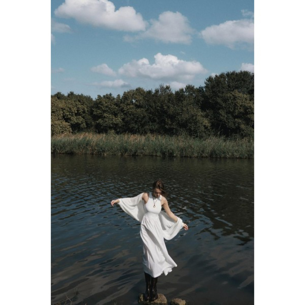 Suud Collection Ekru Holy Maxi Elbise Elbise Fiyatı