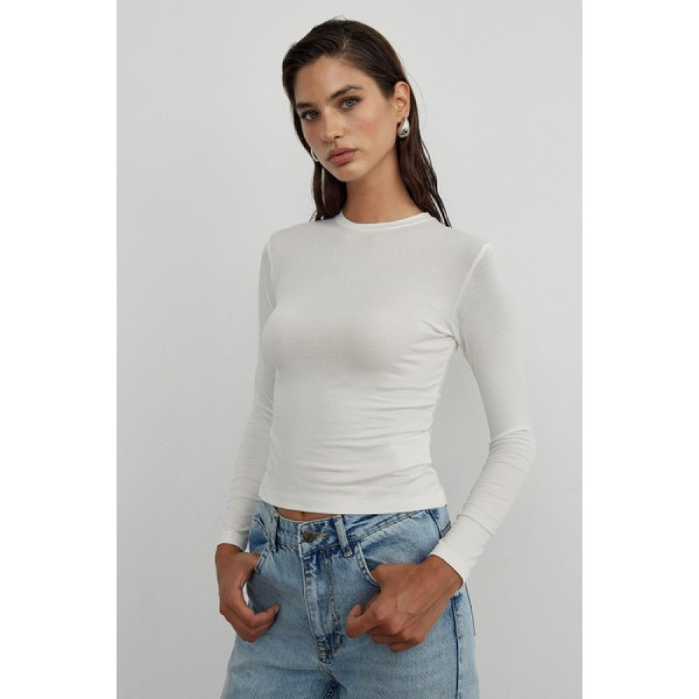 Suud Collection Ekru Kate Slim Bluz Bluz Fiyatı