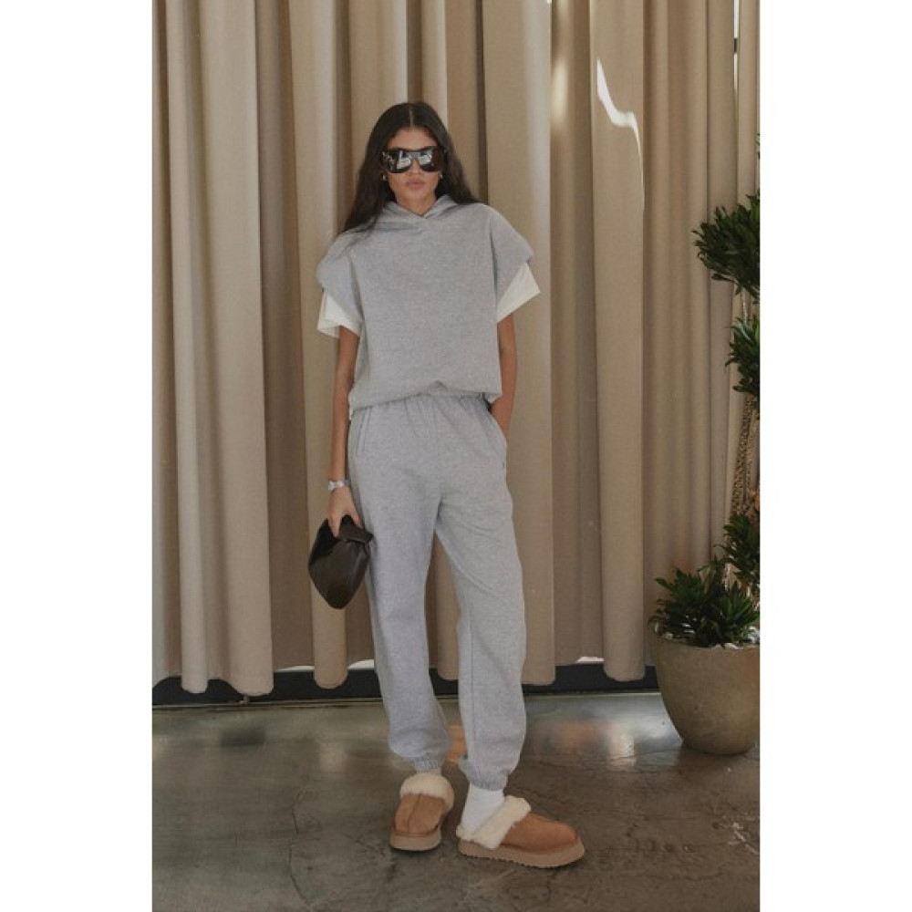 Suud Collection Gri Darcy Jogger Pantolon Kadın Eşofman Fiyatı