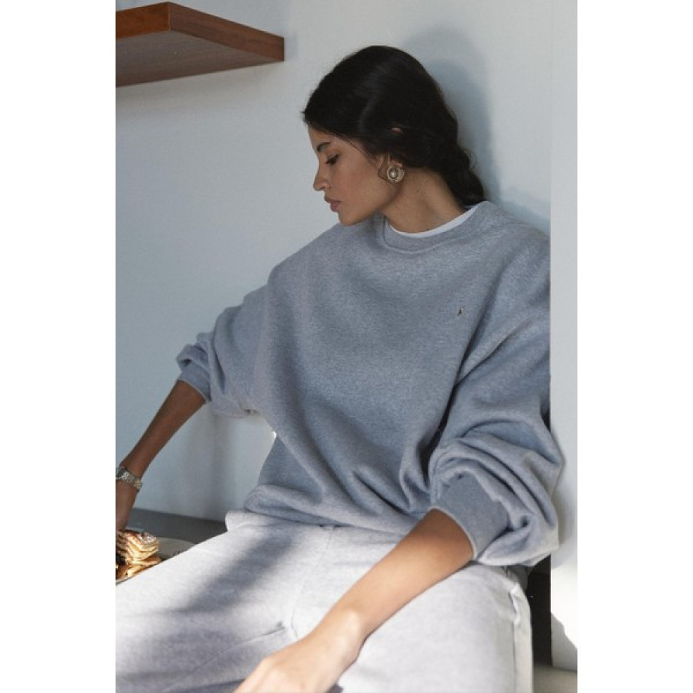 Suud Collection Gri Mindy Basic Sweatshirt Bayan Sweatshirt Fiyatı
