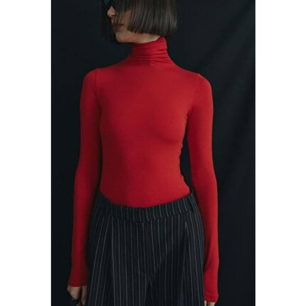 Suud Collection Kırmızı Boğazlı Tensel Body İç Body Fiyatı