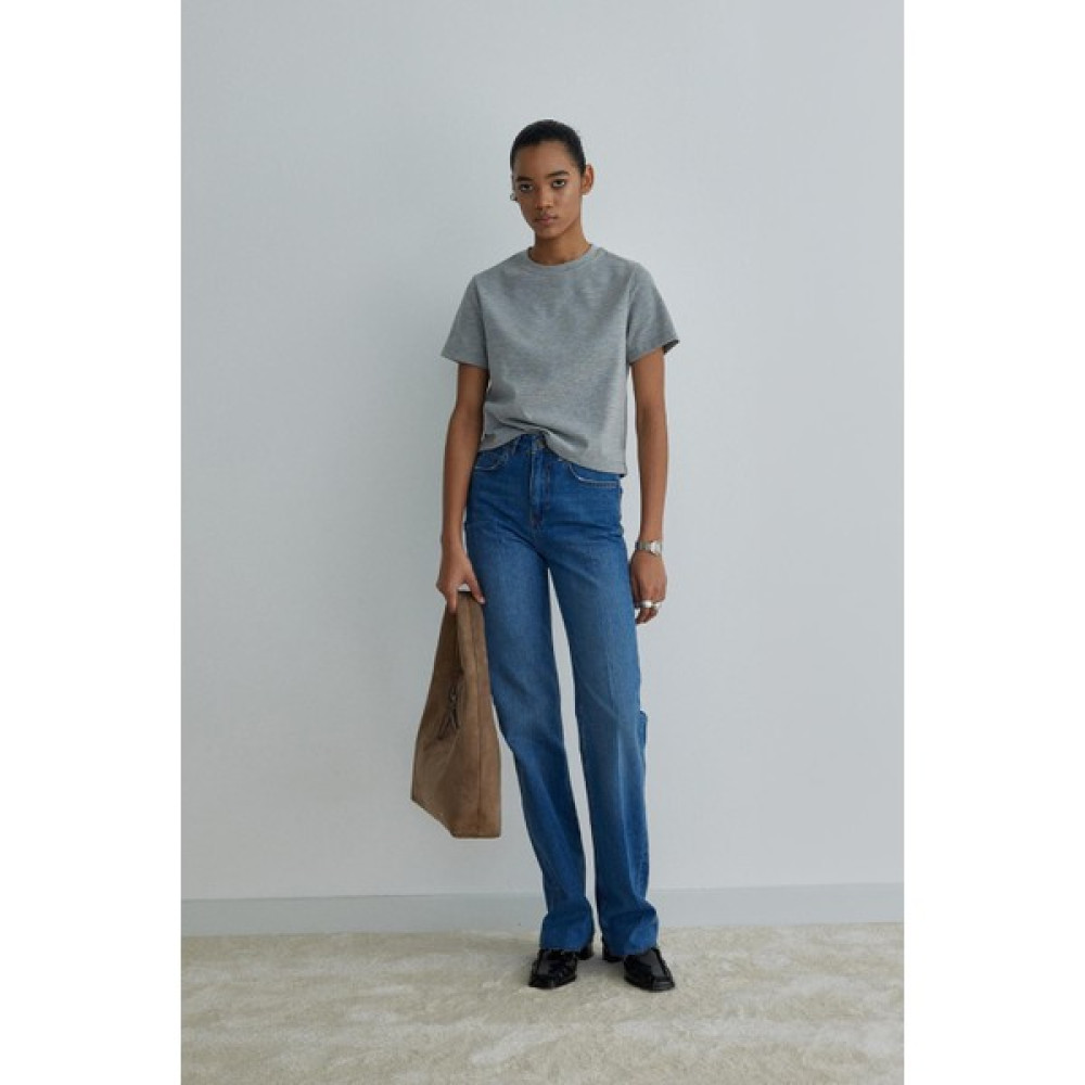 Suud Collection Mavi Camila Straight Fit Uzun Jean Bayan Jeans / Kot Pantolon Fiyatı