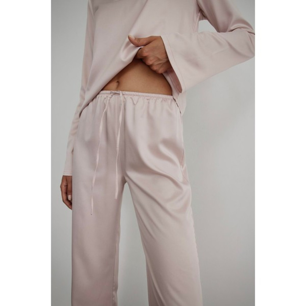 Suud Collection Pudra Cindy Saten Pantolon Elbise Fiyatı