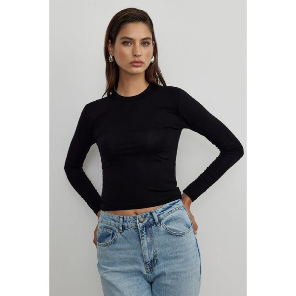 Suud Collection Siyah Kate Slim Bluz Bluz Fiyatı