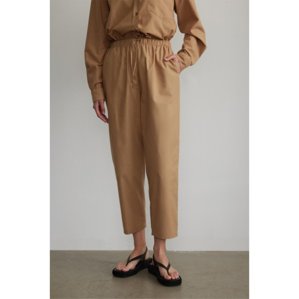 Suud Collection Sütlü Kahve Slouchy Fit Beli Lastikli Pantolon Kadın Pantolon Fiyatı