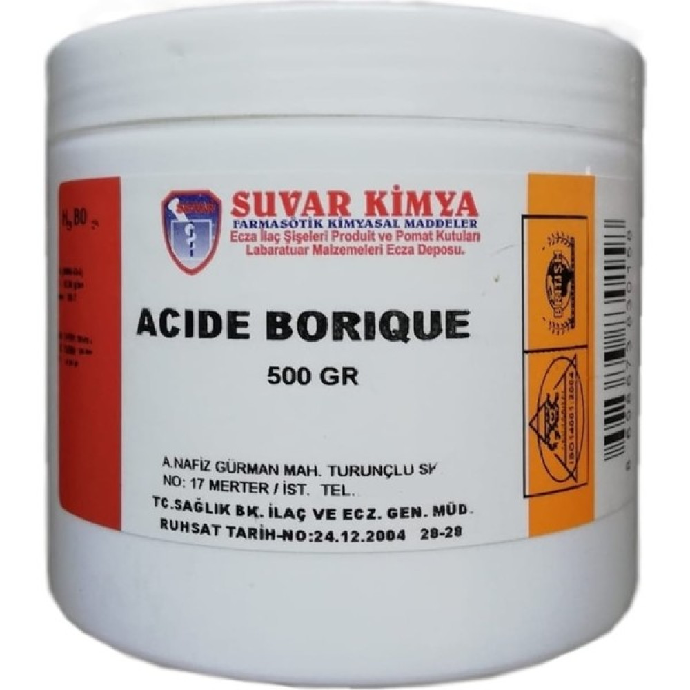 Suvar Kimya Borik Asit 500 gr Nalburiye & Hırdavat Fiyatı