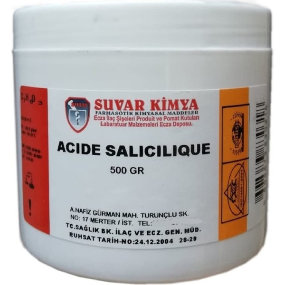 Suvar Kimya Salisilik Asit 500 gr Nalburiye & Hırdavat Fiyatı