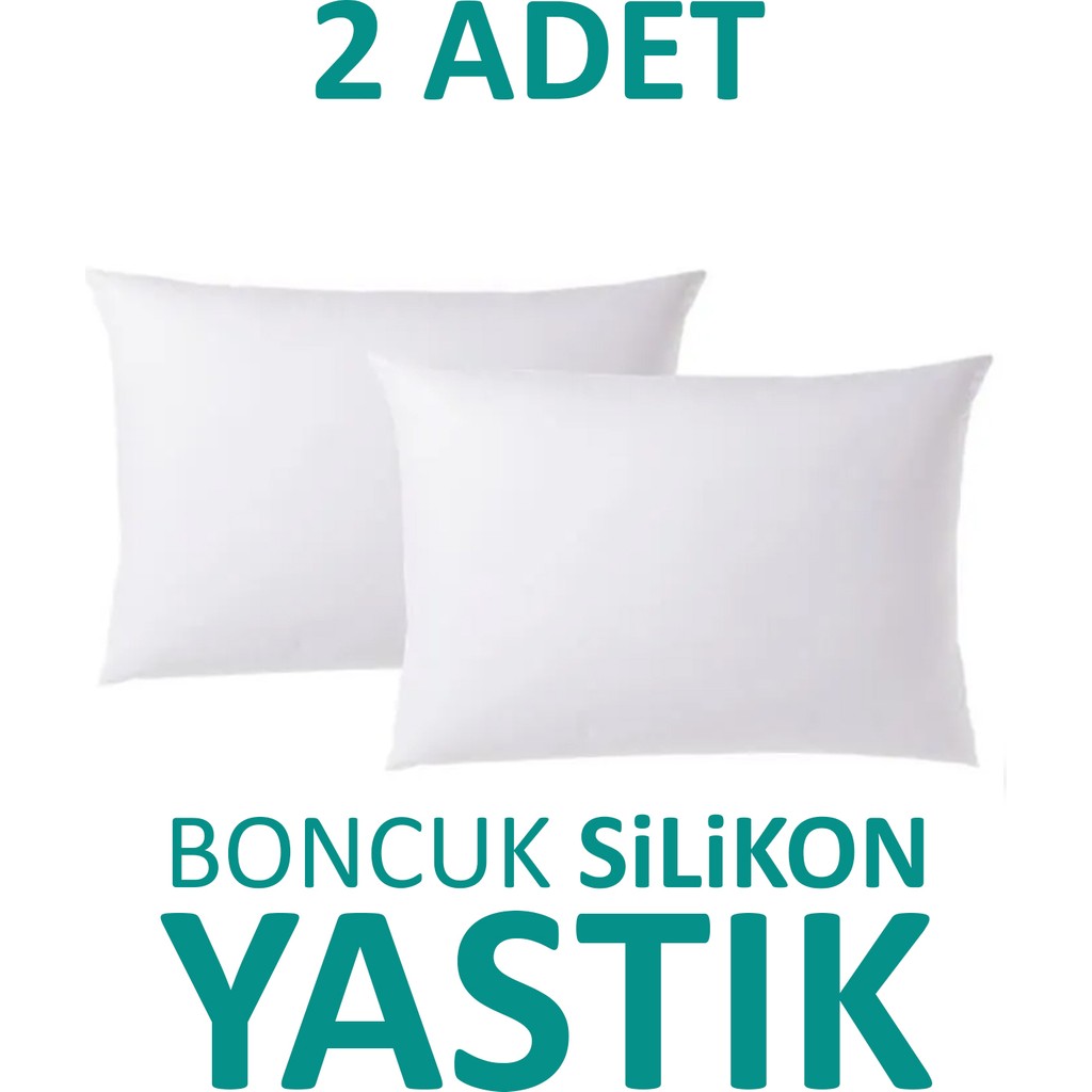 Suvay 2 Adet Antialerjik Boncuk Silikon Yastık Pamuklu Kılıf 900 Gram - 50 x 70 cm - Beyaz Yastık Kılıfı Fiyatı